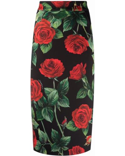 Falda de tubo ajustada con estampado Dolce & Gabbana
