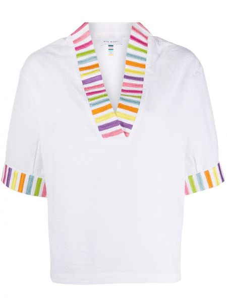 Stripete skjorte Mira Mikati hvit