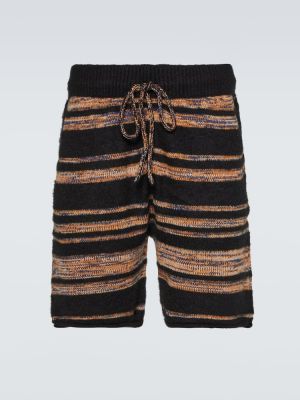 Pantalones cortos de cachemir de algodón con estampado de cachemira The Elder Statesman