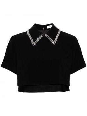Marškinėliai su kristalais A.l.c. juoda
