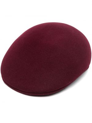 Veltinio kepurė su snapeliu Borsalino raudona
