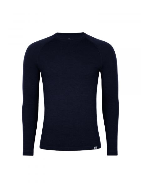 T-shirt manches longues en laine mérinos Danish Endurance bleu