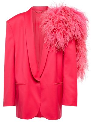 Vlněné sako z peří Magda Butrym růžové