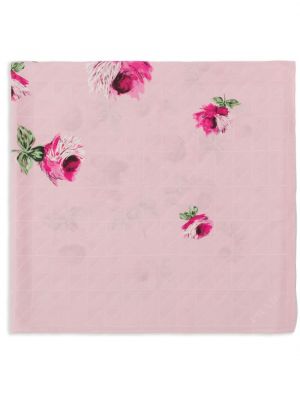 Virágos sál nyomtatás Prada rózsaszín