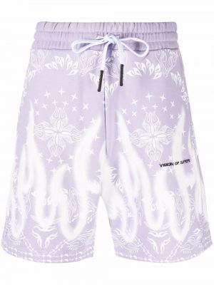 Shorts de sport à imprimé Vision Of Super violet
