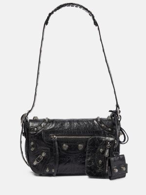 Kožená kabelka Balenciaga černá