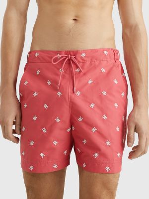 Slim fit priliehavé šortky Tommy Hilfiger Underwear ružová