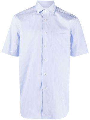 Chemise en coton à rayures Xacus bleu