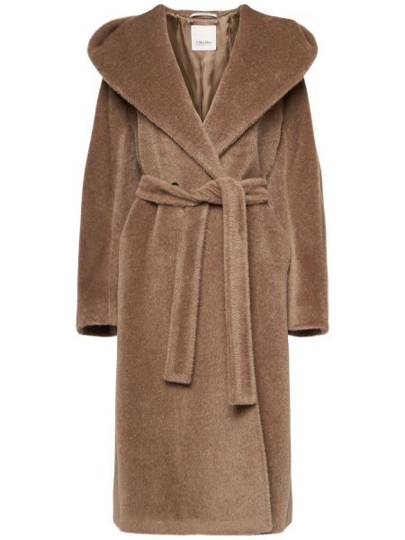 Uld lang frakke 's Max Mara brun