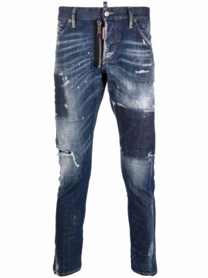 Skinny fit-jeans Dsquared2 blå