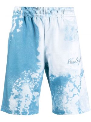 Pantaloncini sportivi con stampa tie-dye Blue Sky Inn blu