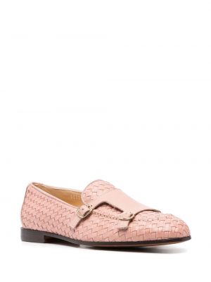 Geflochtene loafer mit schnalle Doucal's pink