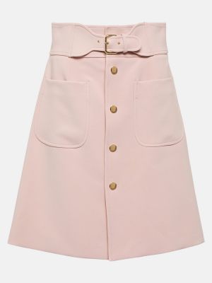Φούστα mini με ψηλή μέση από ζέρσεϋ Redvalentino ροζ