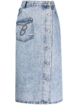 Spódnica jeansowa Pushbutton - Niebieski