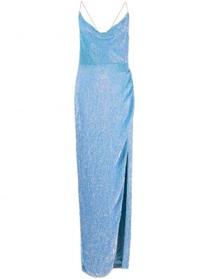 Pailletten abendkleid Retrofete blau