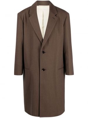 Płaszcz wełniany Lemaire brązowy