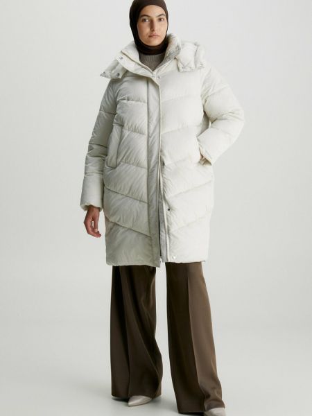 Płaszcz zimowy Calvin Klein biały