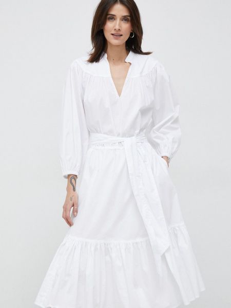 Lauren Ralph Lauren ruha fehér, midi, harang alakú