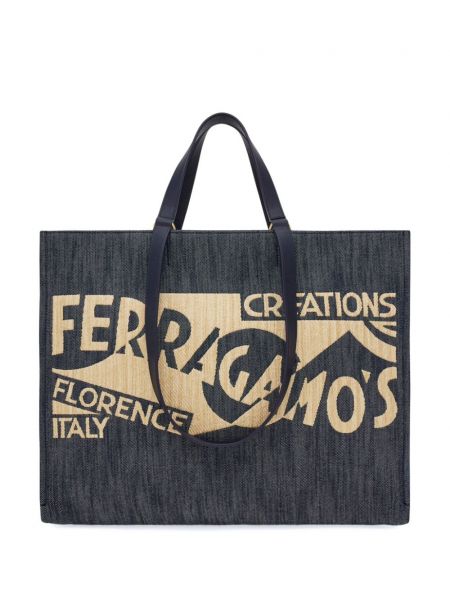 Nákupná taška s výšivkou Ferragamo