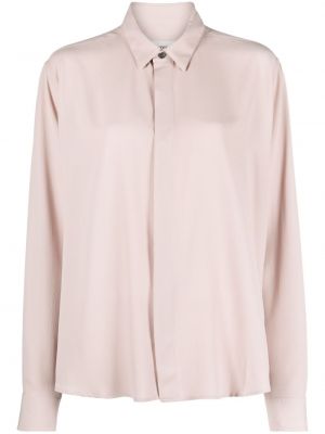 Krepová košeľa Ami Paris ružová