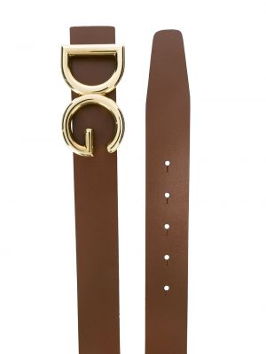 Cinturón con hebilla Dolce & Gabbana marrón