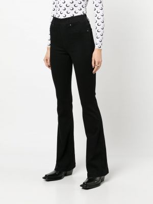 Zvonové džíny s vysokým pasem Spanx černé