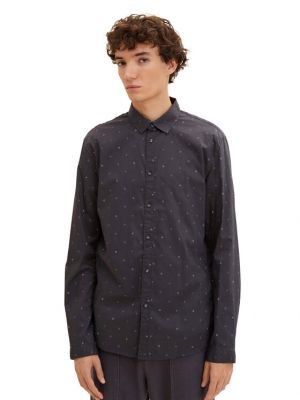 Džinsiniai marškiniai Tom Tailor Denim pilka