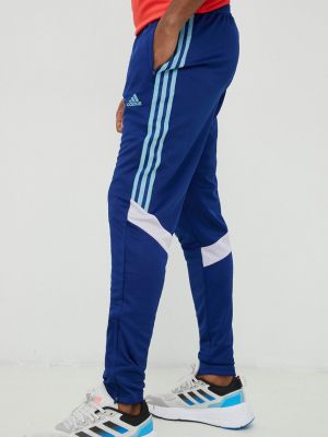 Панталон с апликация Adidas синьо