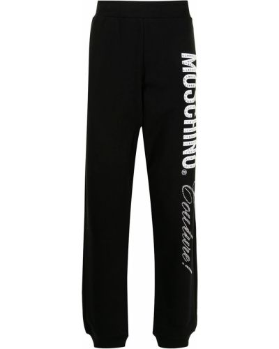 Pantalones de chándal con estampado Moschino negro