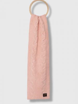 Шерстяной шарф Superdry розовый