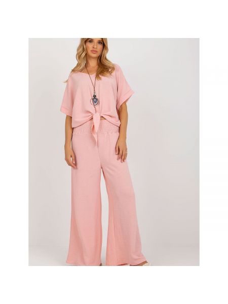 Kalhoty Italy Moda růžové