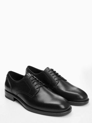 Элегантные туфли на шнуровке Mango черные