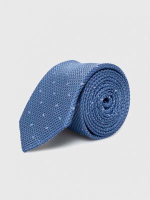 Копринена вратовръзка Michael Kors синьо