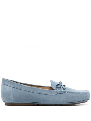 Pantofi loafer cu funde din piele de căprioară Michael Kors albastru