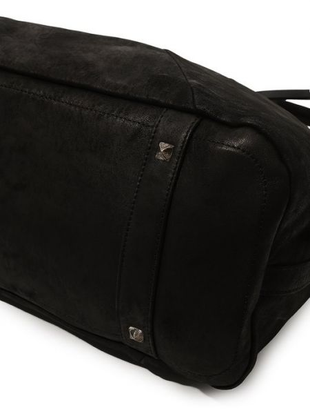 Кожаная дорожная сумка Giorgio Brato черная