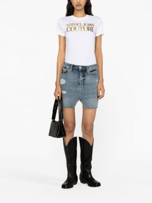 Bavlněné tričko s potiskem Versace Jeans Couture