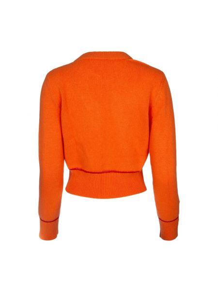 Cárdigan de lana elegante Alexander Mcqueen naranja