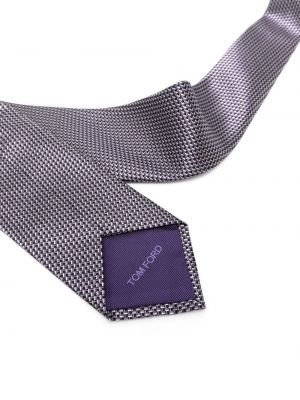 Hedvábná kravata Tom Ford fialová