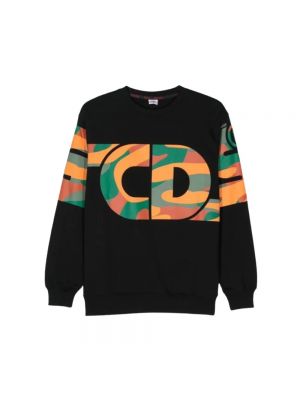 Sweter z nadrukiem Gcds czarny