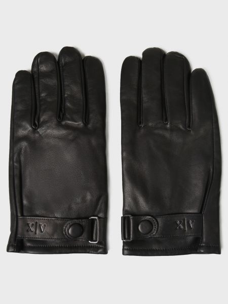 Чорні рукавички Armani Exchange