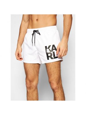 Pantaloni scurți Karl Lagerfeld alb
