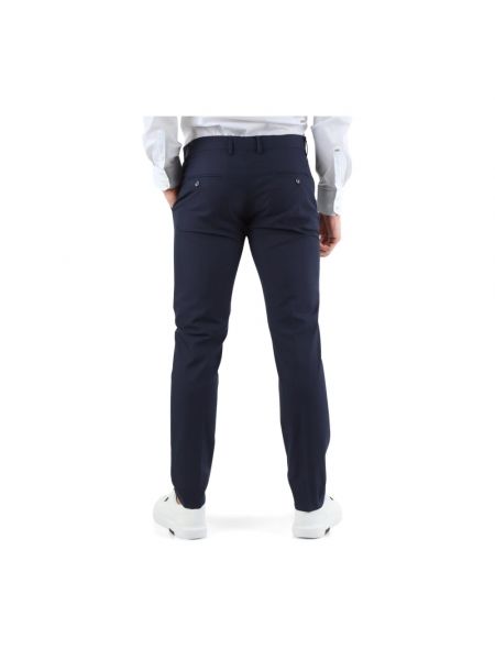 Pantalones slim fit de algodón de modal Antony Morato azul