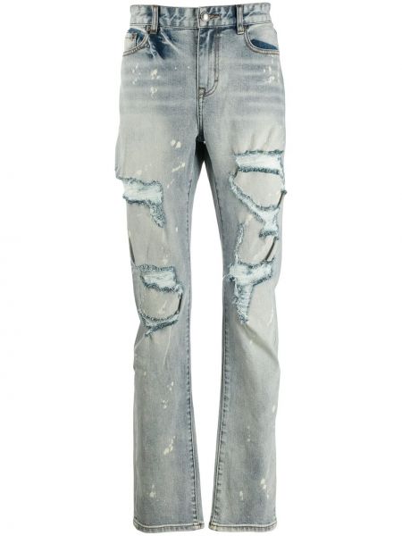 Jeans skinny effet usé slim Haculla bleu