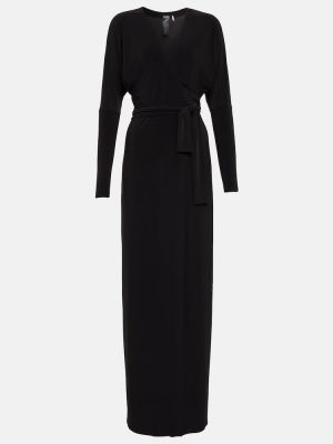 Μάξι φόρεμα από ζέρσεϋ Norma Kamali μαύρο
