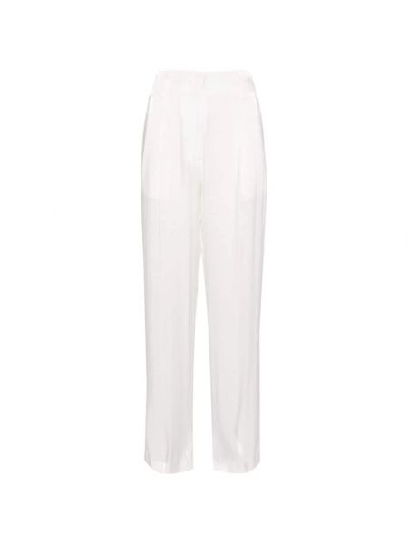 Białe proste spodnie relaxed fit Genny