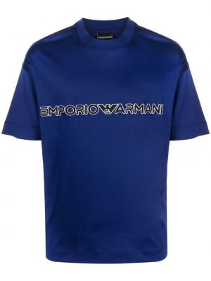 T-shirt Emporio Armani blå