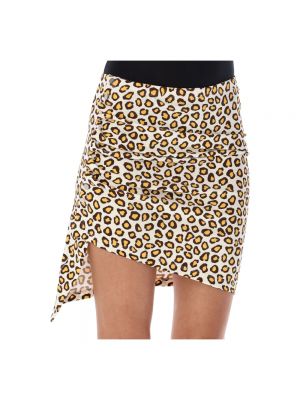 Mini falda con estampado leopardo Paco Rabanne