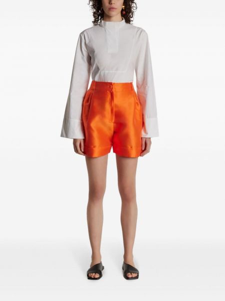 Shorts mit plisseefalten Destree orange