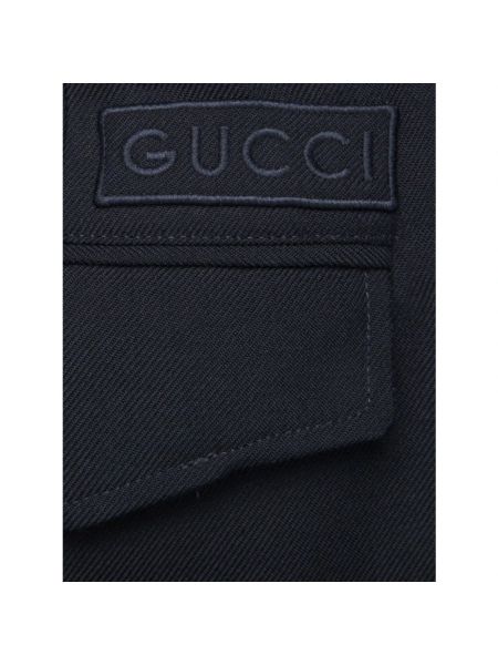 Spodnie Gucci niebieskie