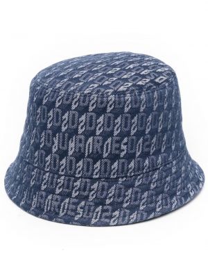 Jacquard bøttehatt Dsquared2 blå